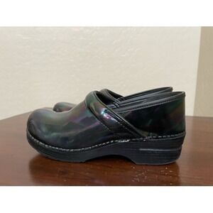 Dansko Womens Clogs Shoes Black Slip On Platform Low Heel 10.5-11 EUR 41